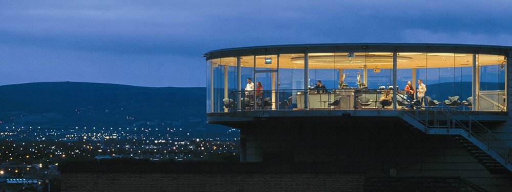 people relaxing in the Guinness gravity bar