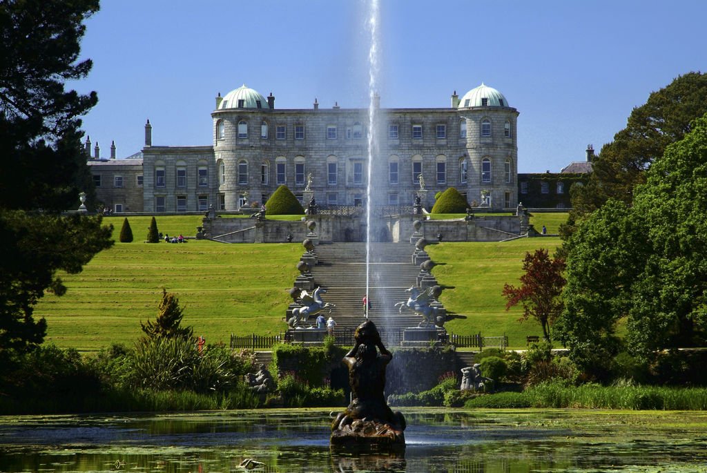 Powerscourt view on a sunny day - County Wicklow tours